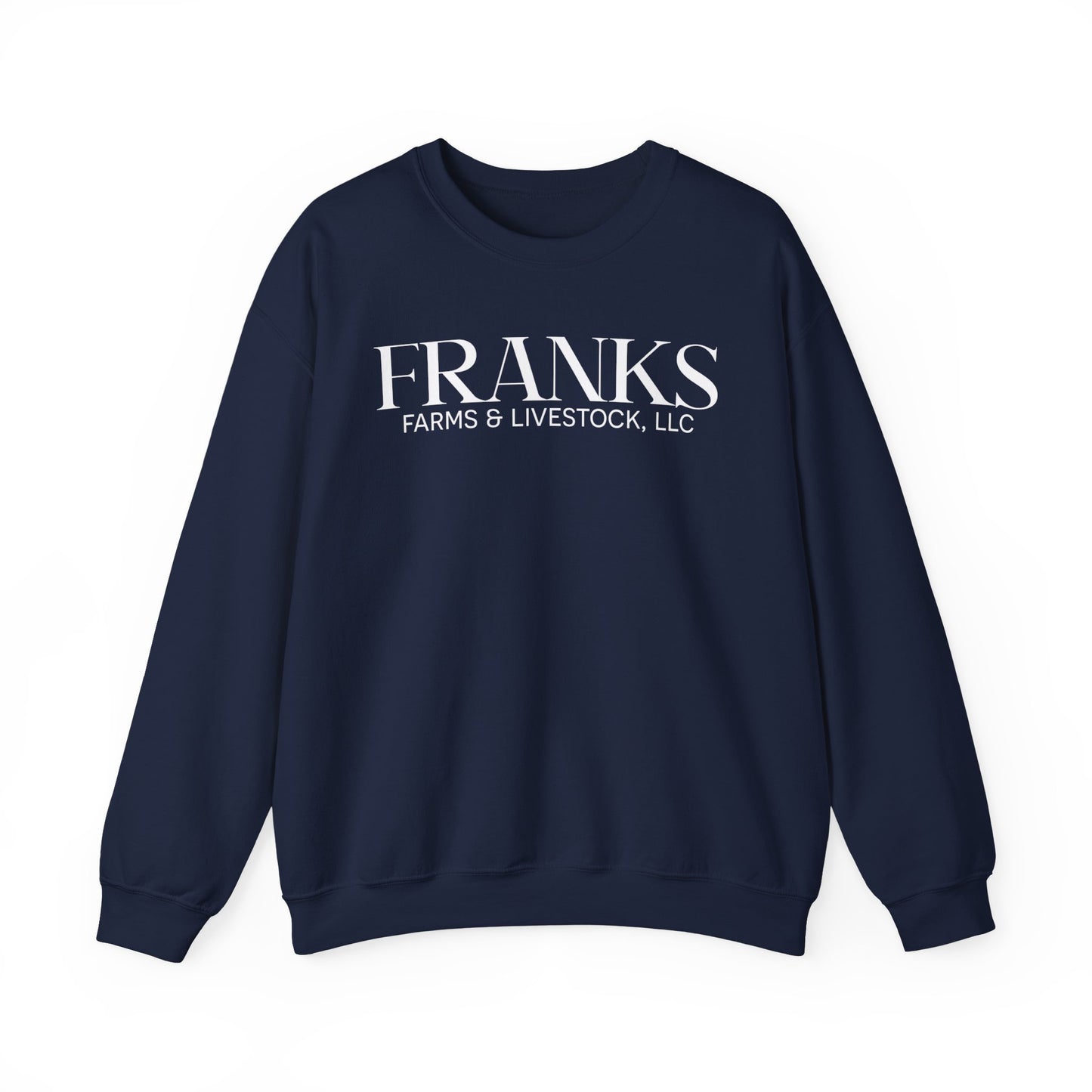 Franks Farms & Livestock Front Print Only Crewneck Sweatshirt (ADULT)
