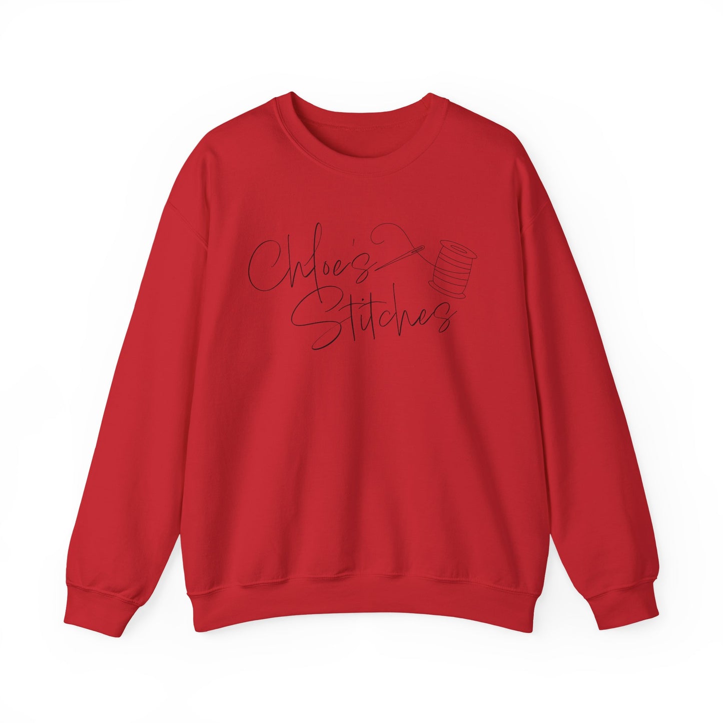 Chloe's Stitches FRONT ONLY Crewneck Sweatshirt