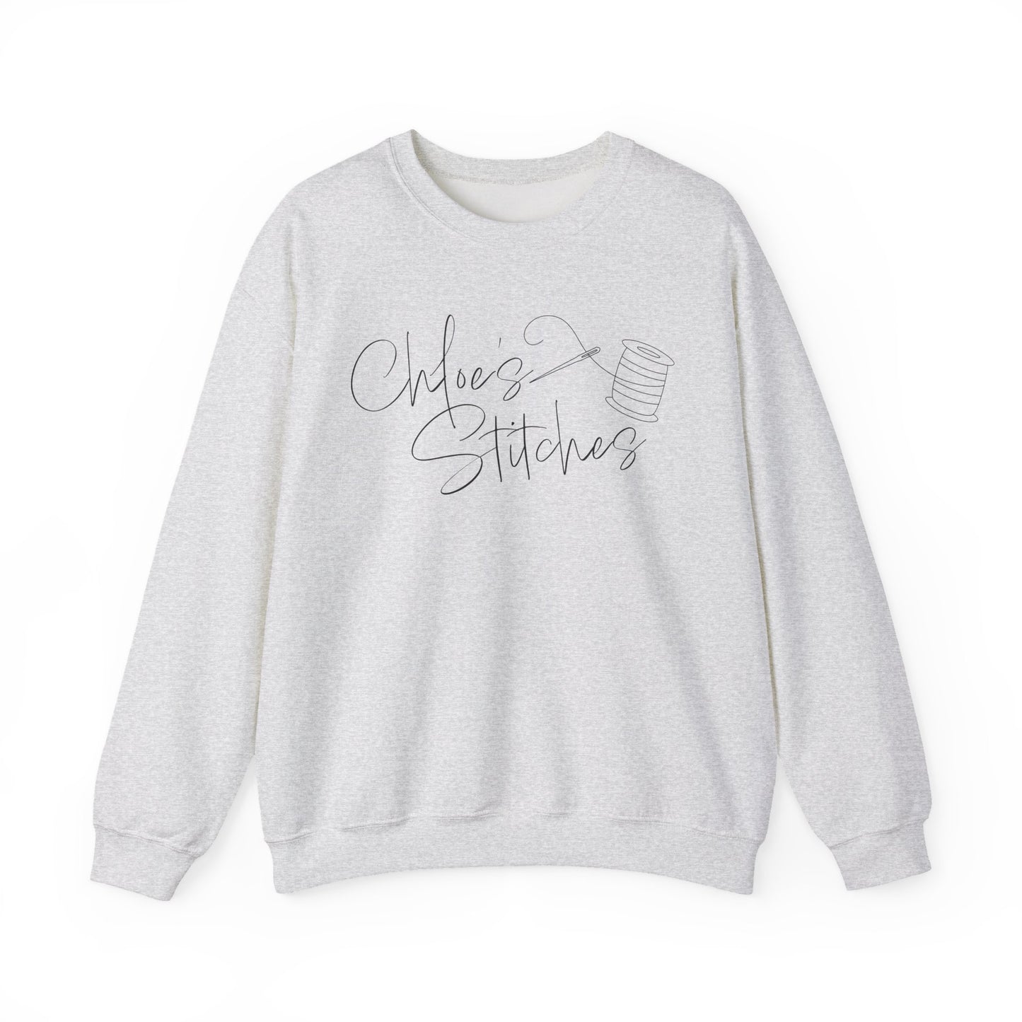 Chloe's Stitches FRONT ONLY Crewneck Sweatshirt