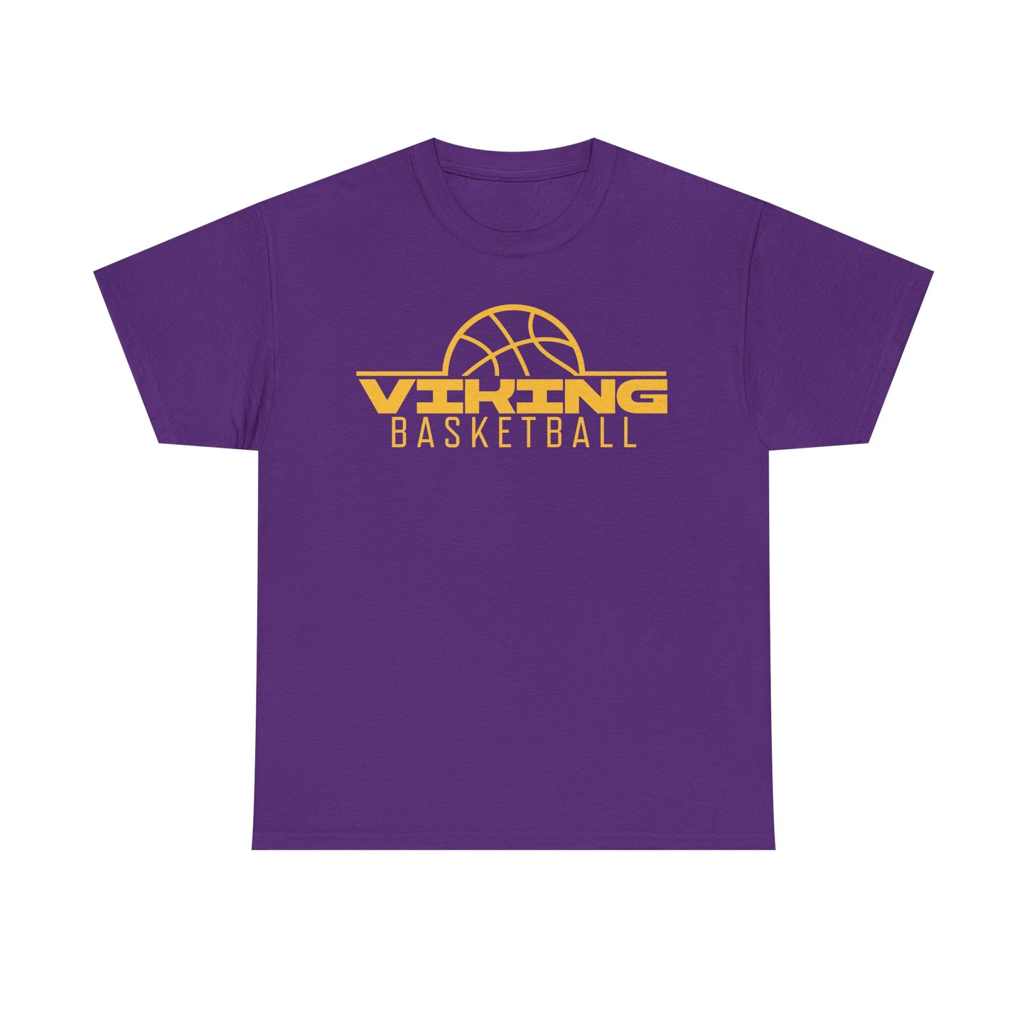 Leipsic Vikings Basketball Heavy Cotton T-shirt