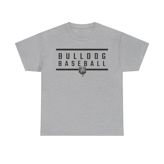 Bulldog Baseball Heavy Cotton T-shirt