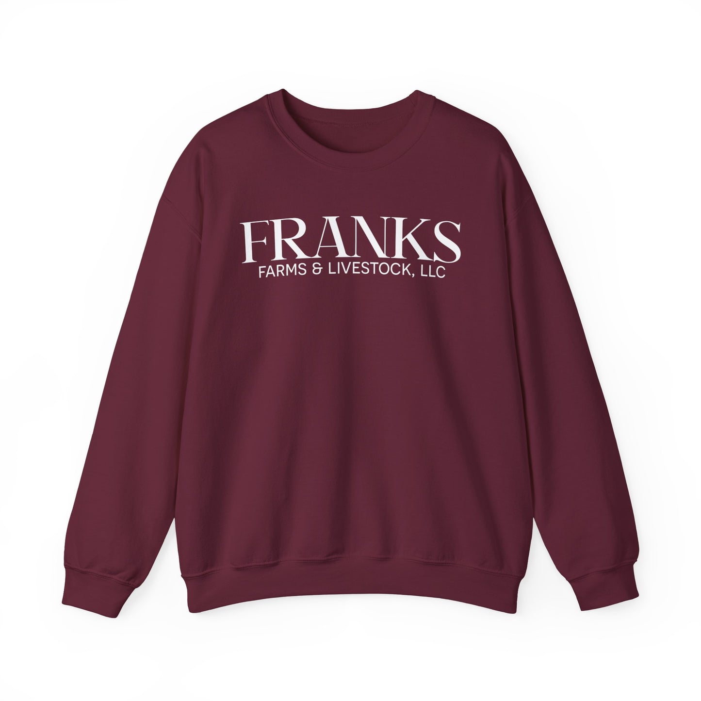 Franks Farms & Livestock Front Print Only Crewneck Sweatshirt (ADULT)