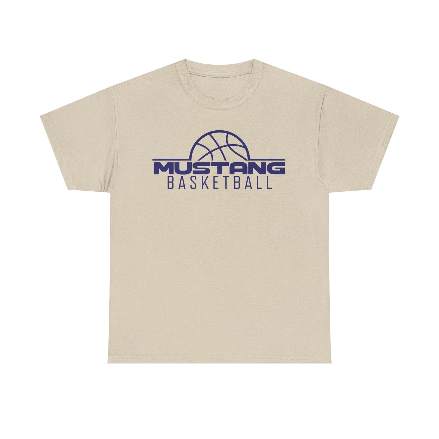 Allen East Mustangs Basketball Heavy Cotton T-shirt