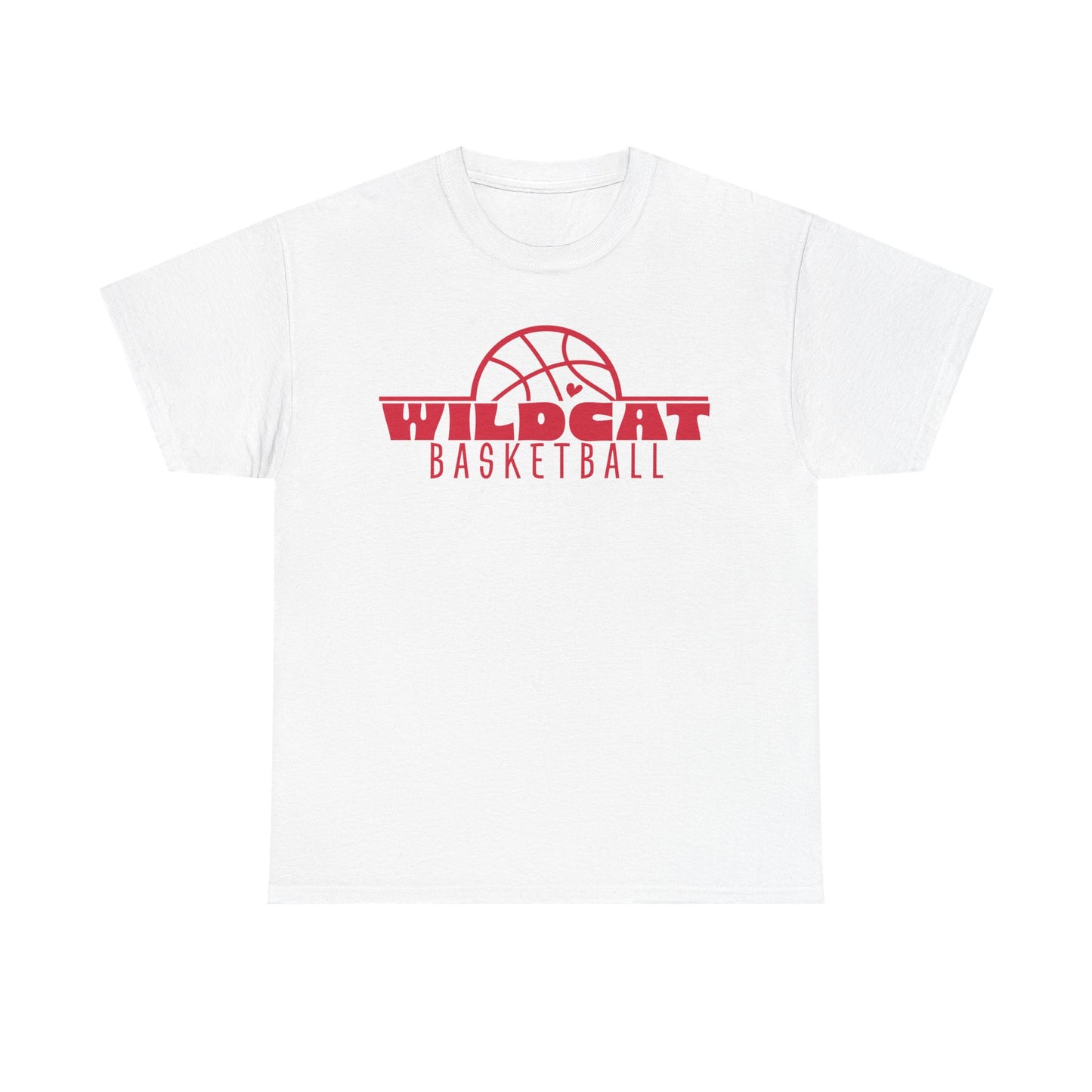 Vanlue Wildcats Basketball Heavy Cotton T-shirt