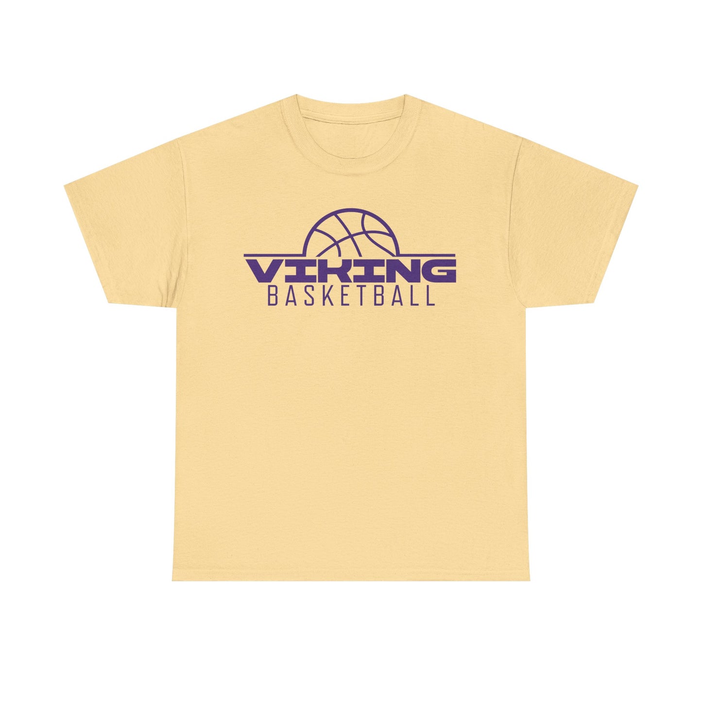 Leipsic Vikings Basketball Heavy Cotton T-shirt
