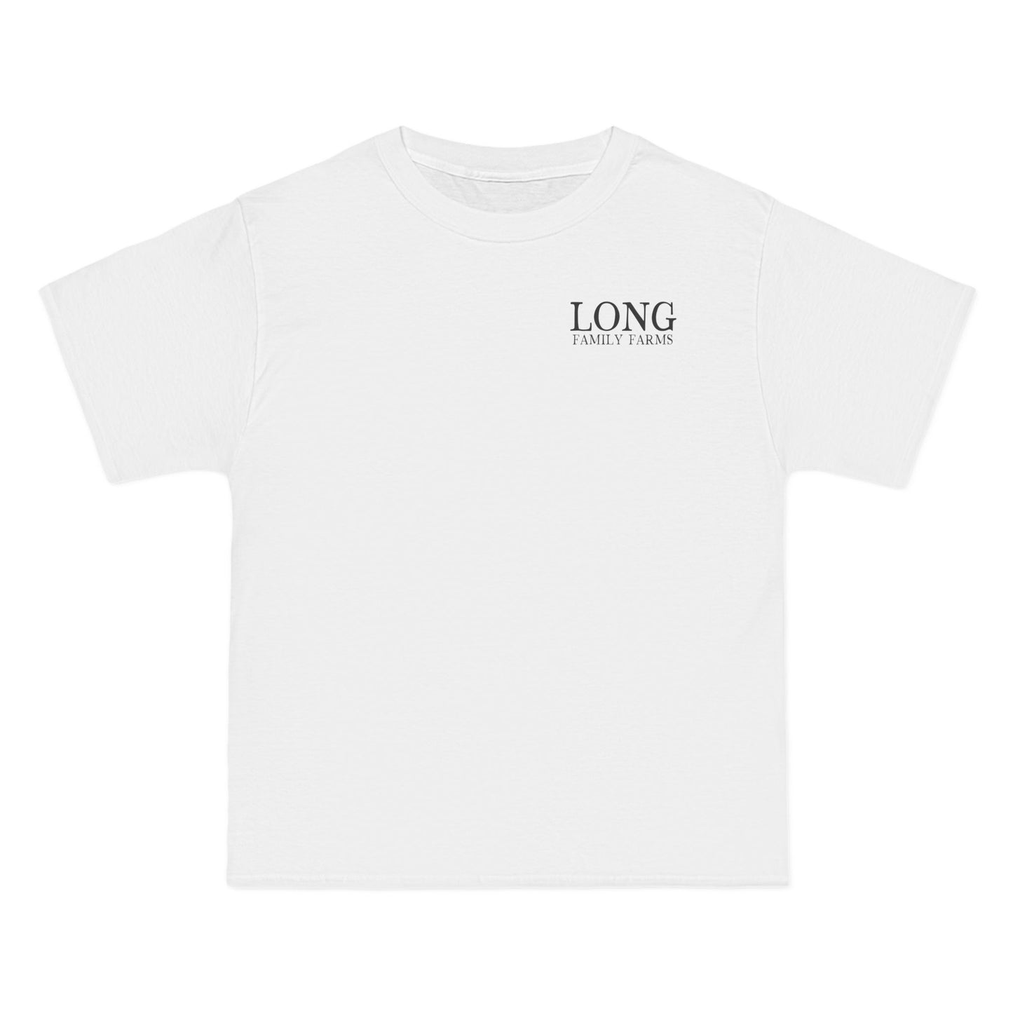Front and Back Tractor Print on Extra Heavy Hanes Beefy Work T-Shirt (ADULT)