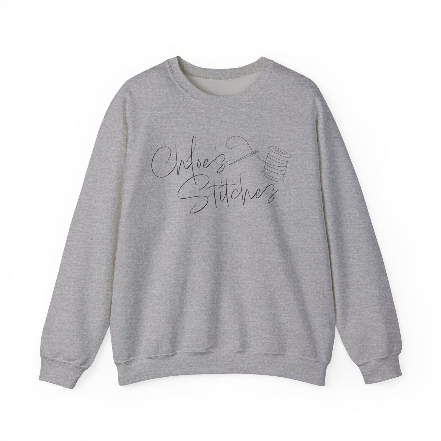 Chloe's Stitches FRONT ONLY Crewneck Sweatshirt