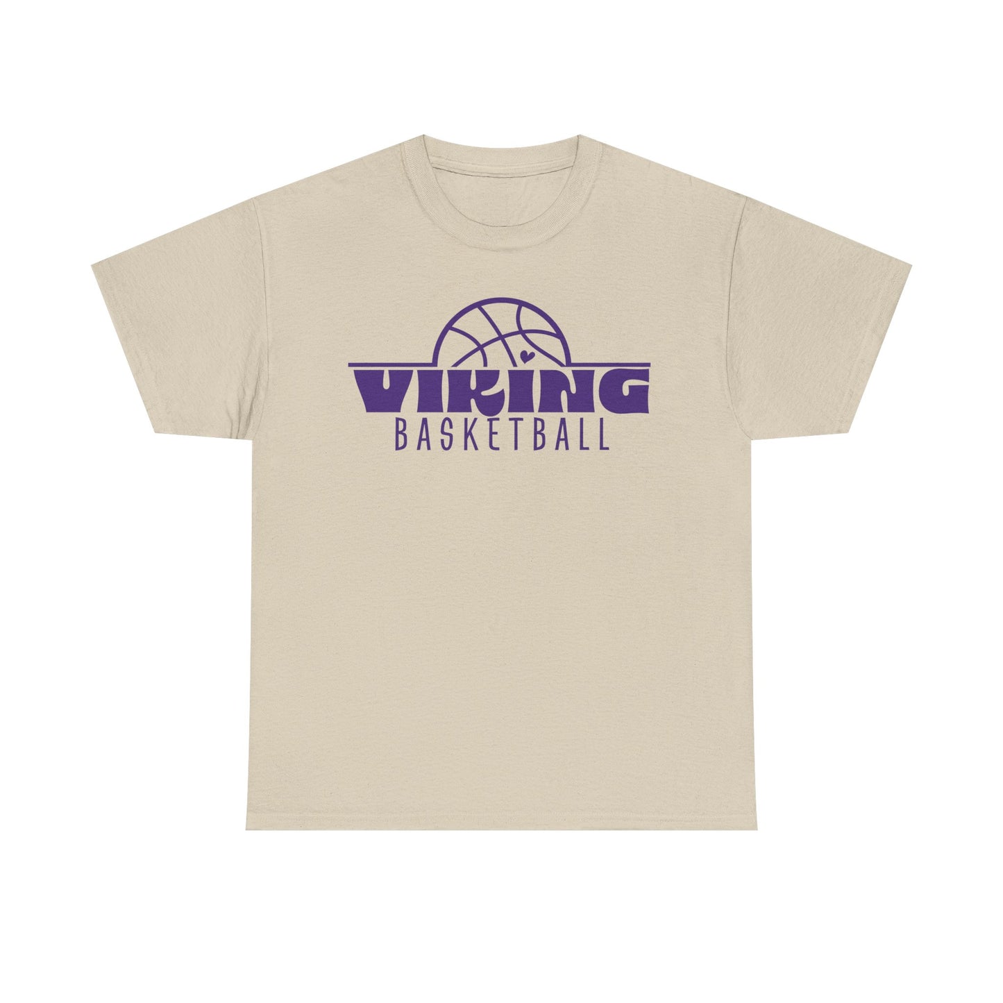 Leipsic Vikings Basketball Heavy Cotton T-shirt
