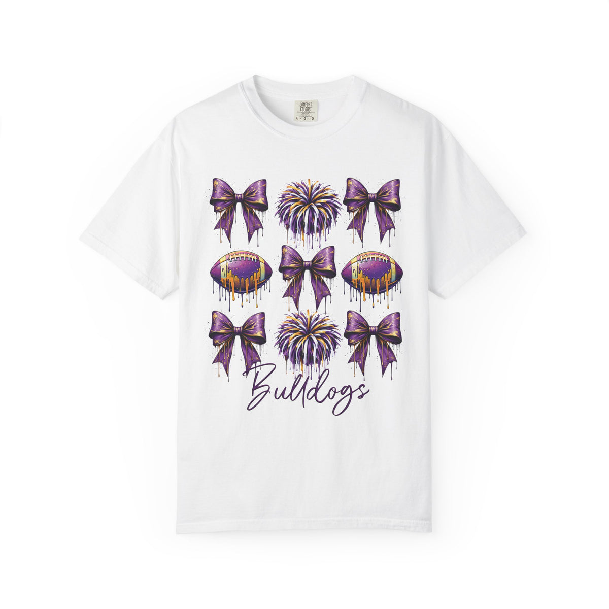 Ada Bulldogs Football Comfort Colors T-Shirt