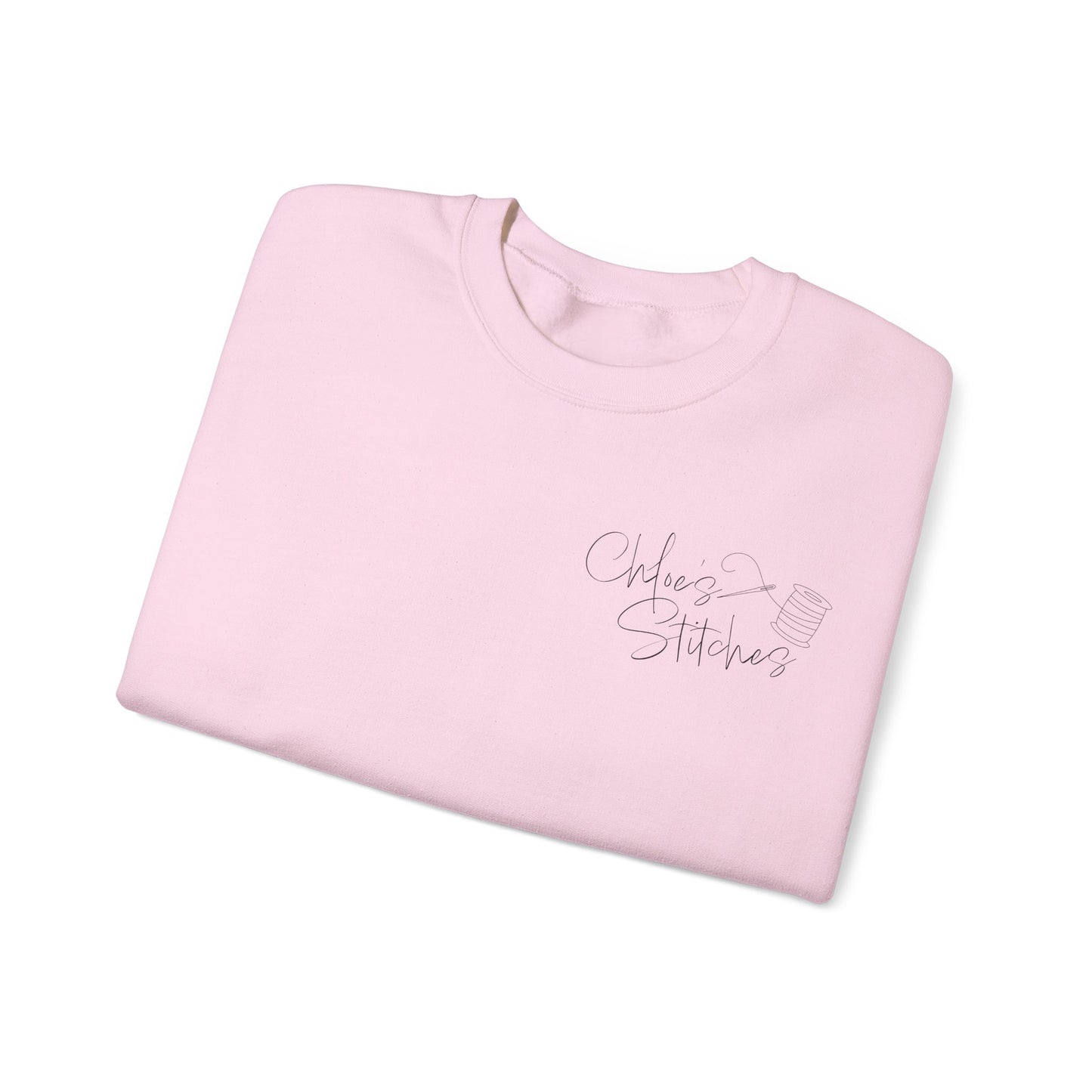 Chloe's Stitches FRONT ONLY Crewneck Sweatshirt