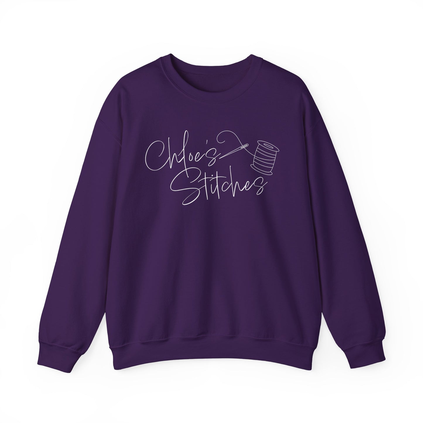 Chloe's Stitches FRONT ONLY Crewneck Sweatshirt