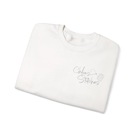 Chloe's Stitches FRONT ONLY Crewneck Sweatshirt