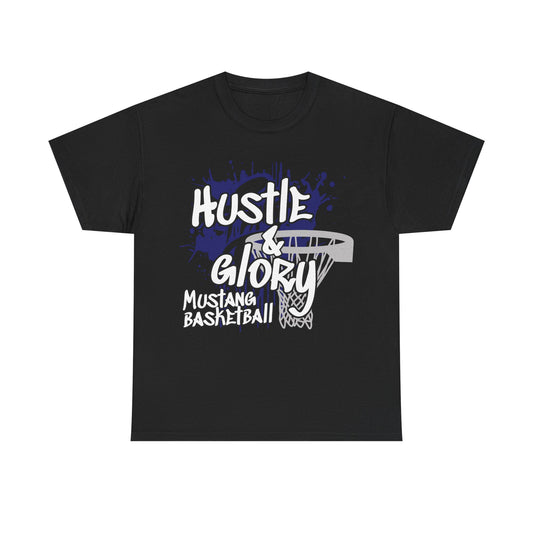 Allen East Mustangs Basketball Heavy Cotton T-shirt