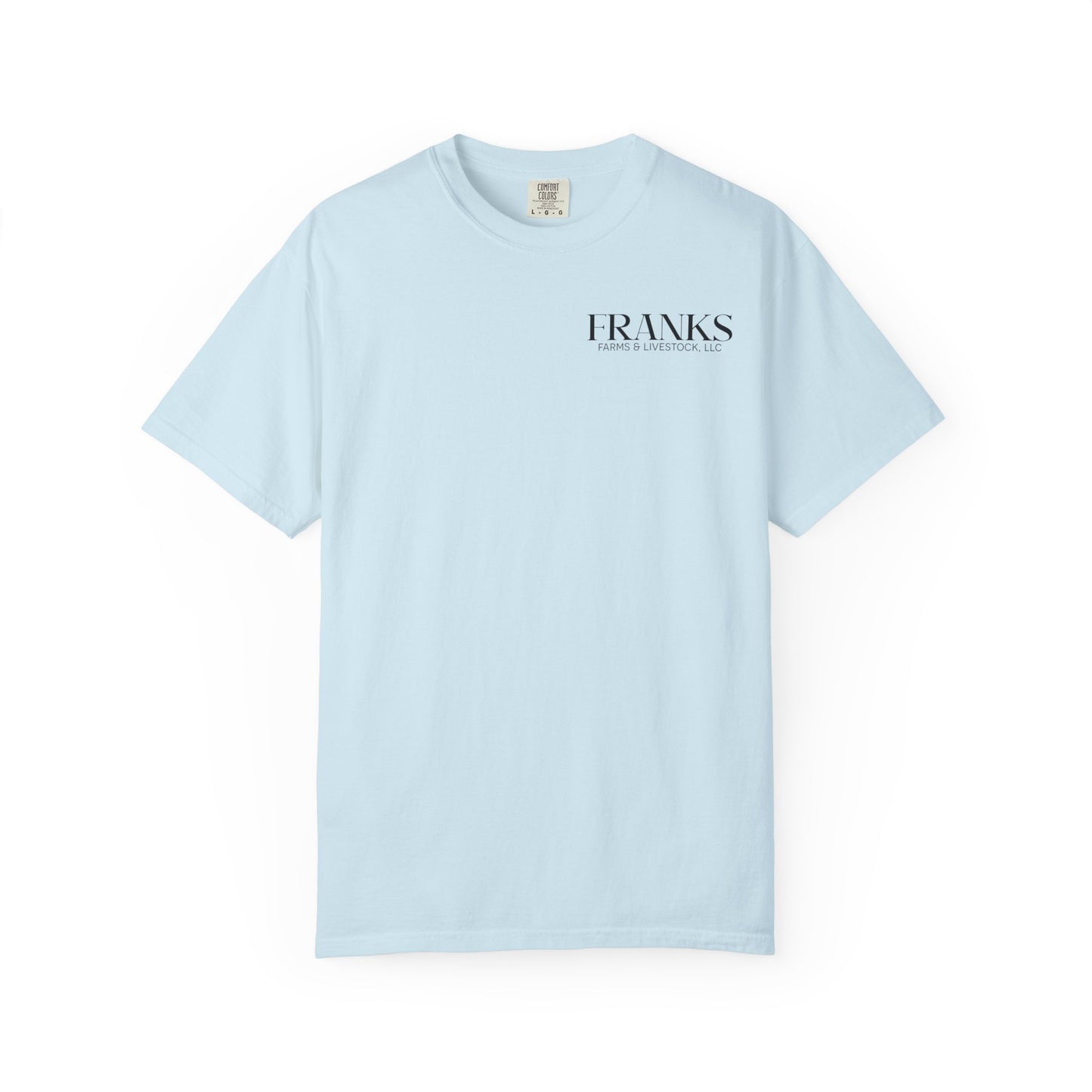 Franks Farms & Livestock Front Print Only Comfort Colors T-Shirt (ADULT)