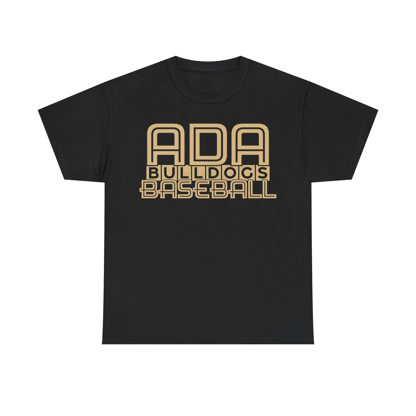 Ada Bulldogs Baseball Heavy Cotton T-shirt