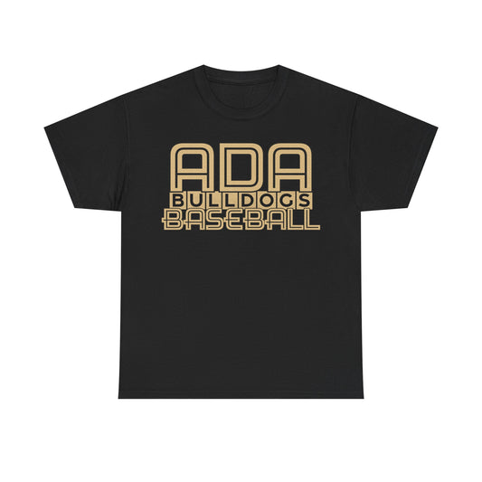 Ada Bulldogs Baseball Heavy Cotton T-shirt