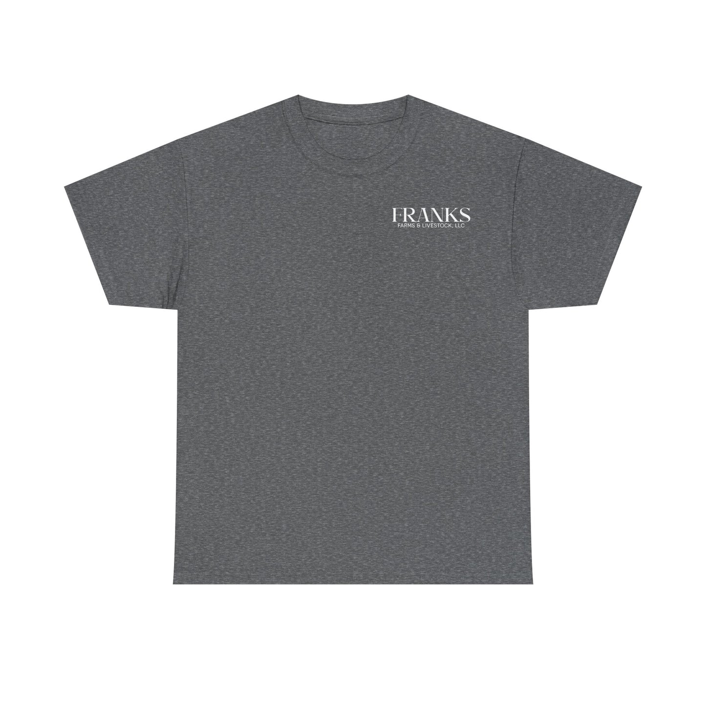 Franks Farms & Livestock Front and Back Heavy Cotton T-shirt (ADULT)