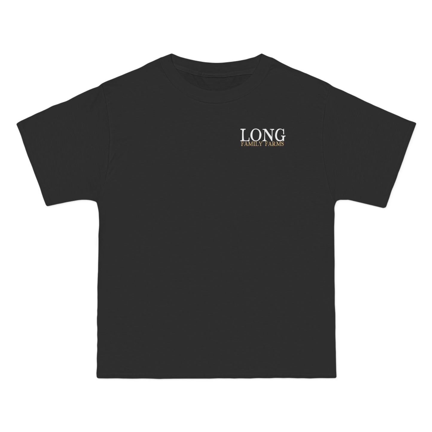 Front and Back Tractor Print on Extra Heavy Hanes Beefy Work T-Shirt (ADULT)