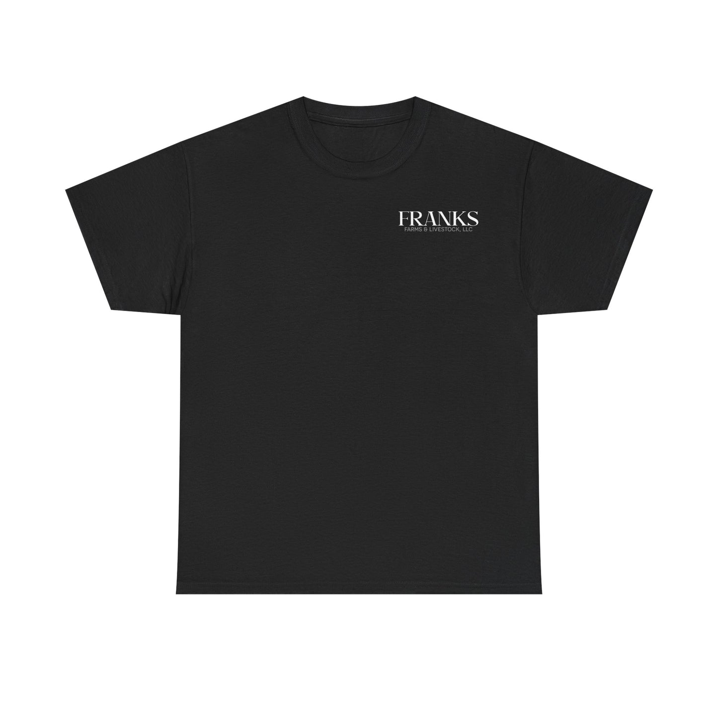 Franks Farms & Livestock Front and Back Heavy Cotton T-shirt (ADULT)