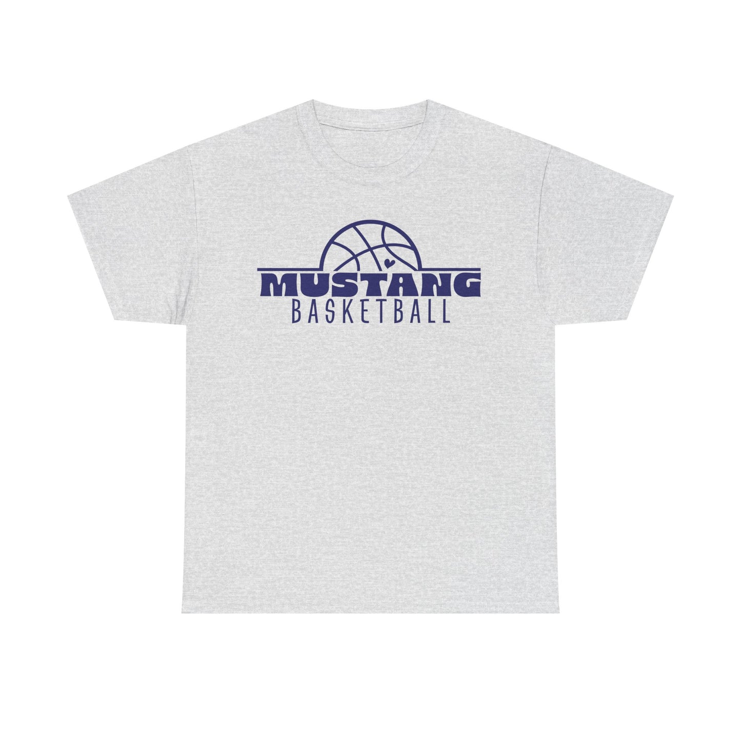 Allen East Mustangs Basketball Heavy Cotton T-shirt