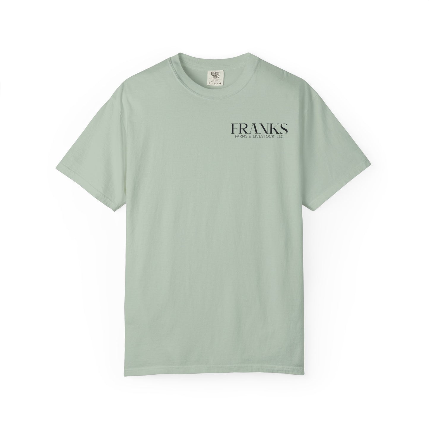 Franks Farms & Livestock Front Print Only Comfort Colors T-Shirt (ADULT)