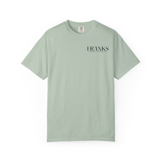 Franks Farms & Livestock Front Print Only Comfort Colors T-Shirt (ADULT)