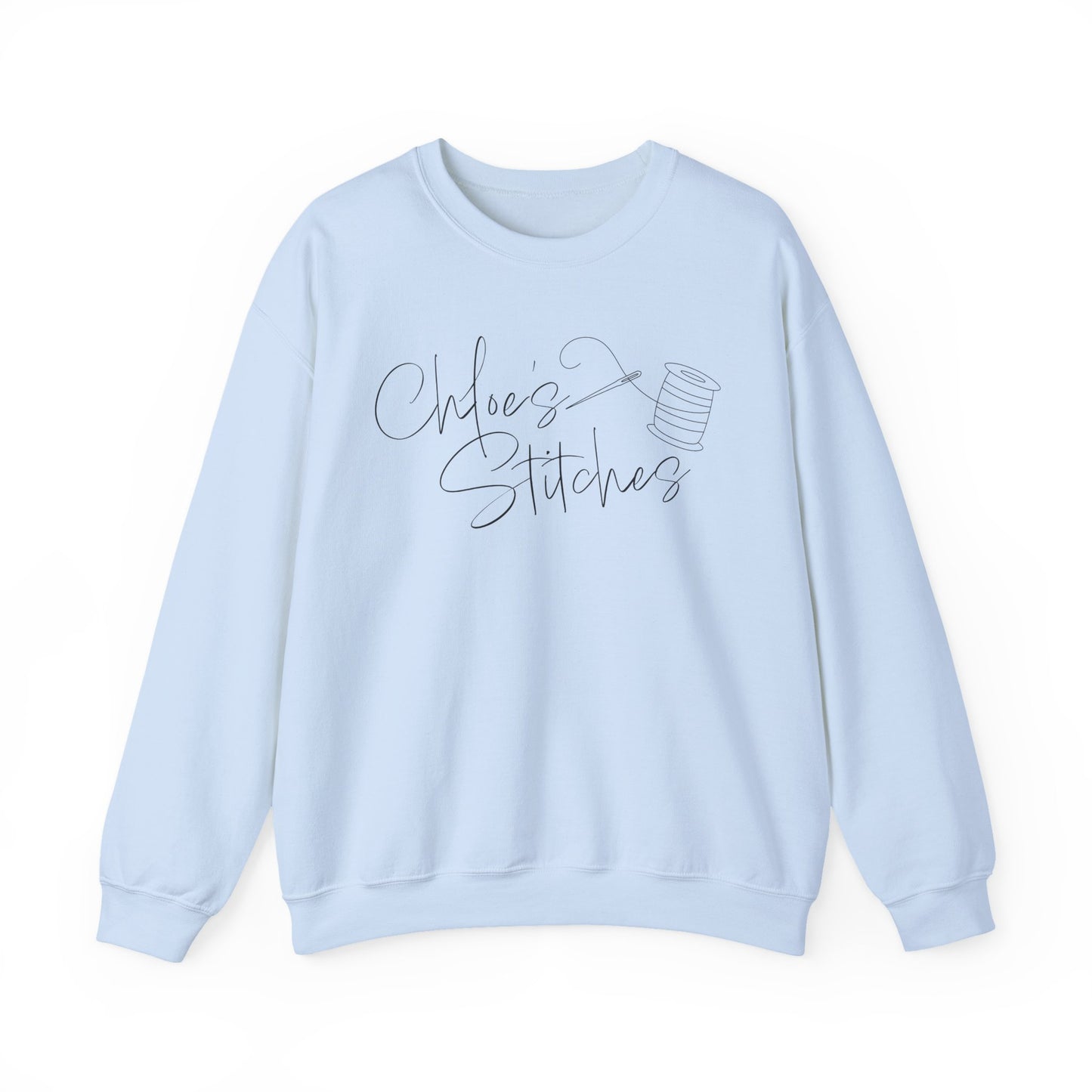 Chloe's Stitches FRONT ONLY Crewneck Sweatshirt
