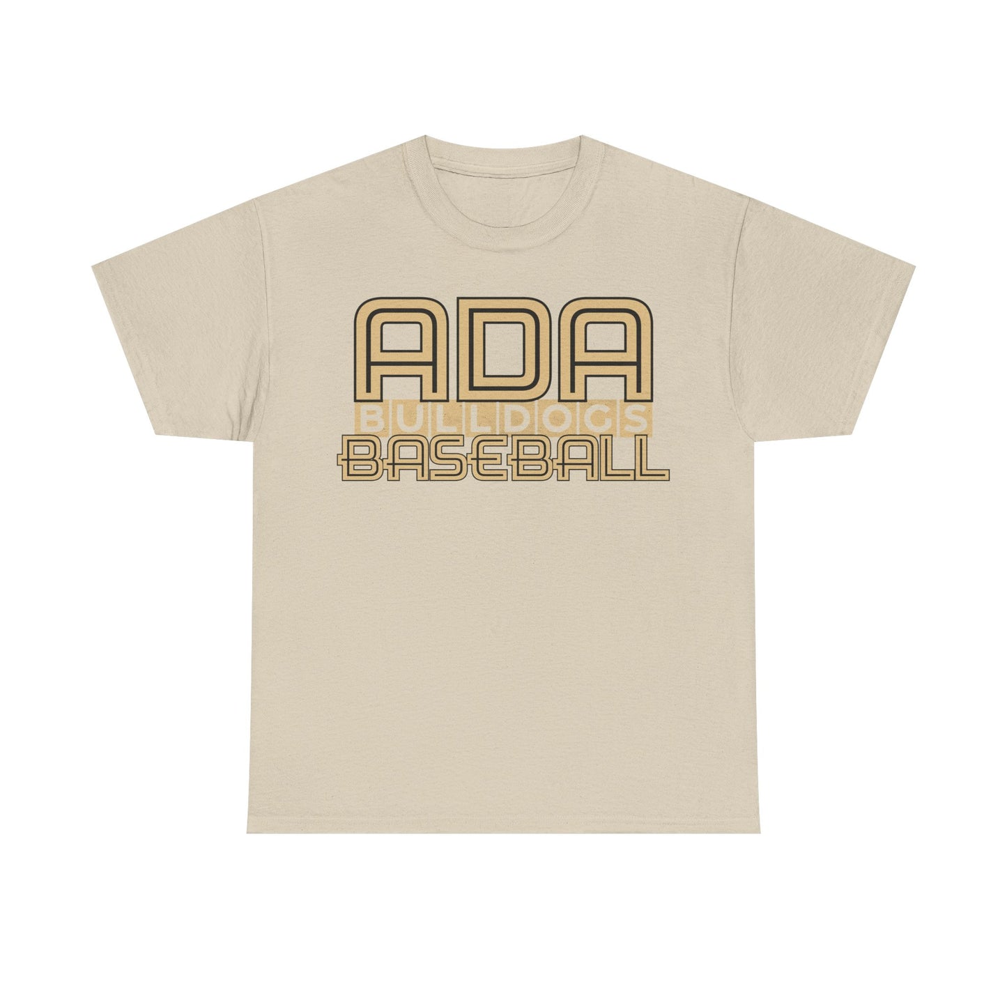 Ada Bulldogs Baseball Heavy Cotton T-shirt