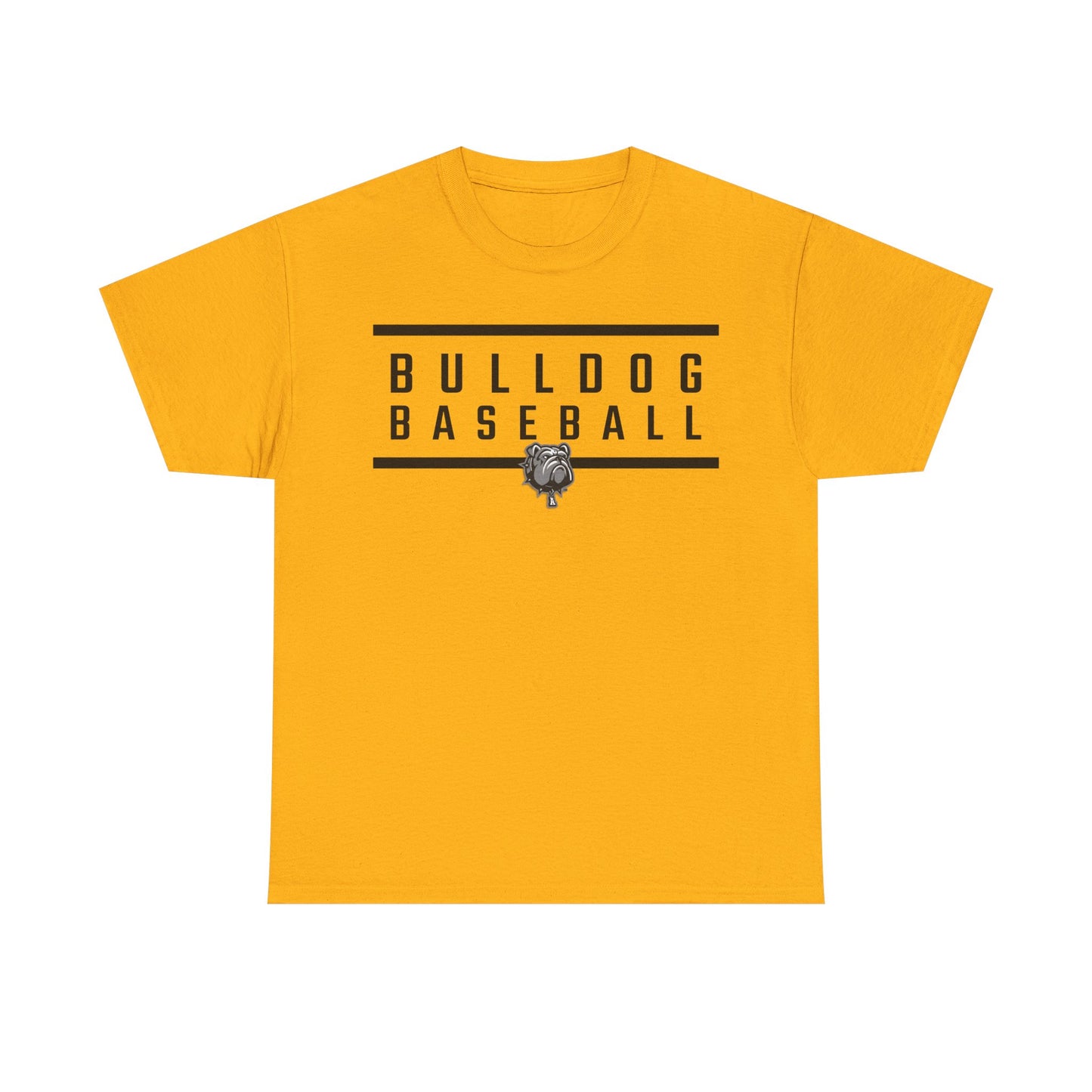 Bulldog Baseball Heavy Cotton T-shirt