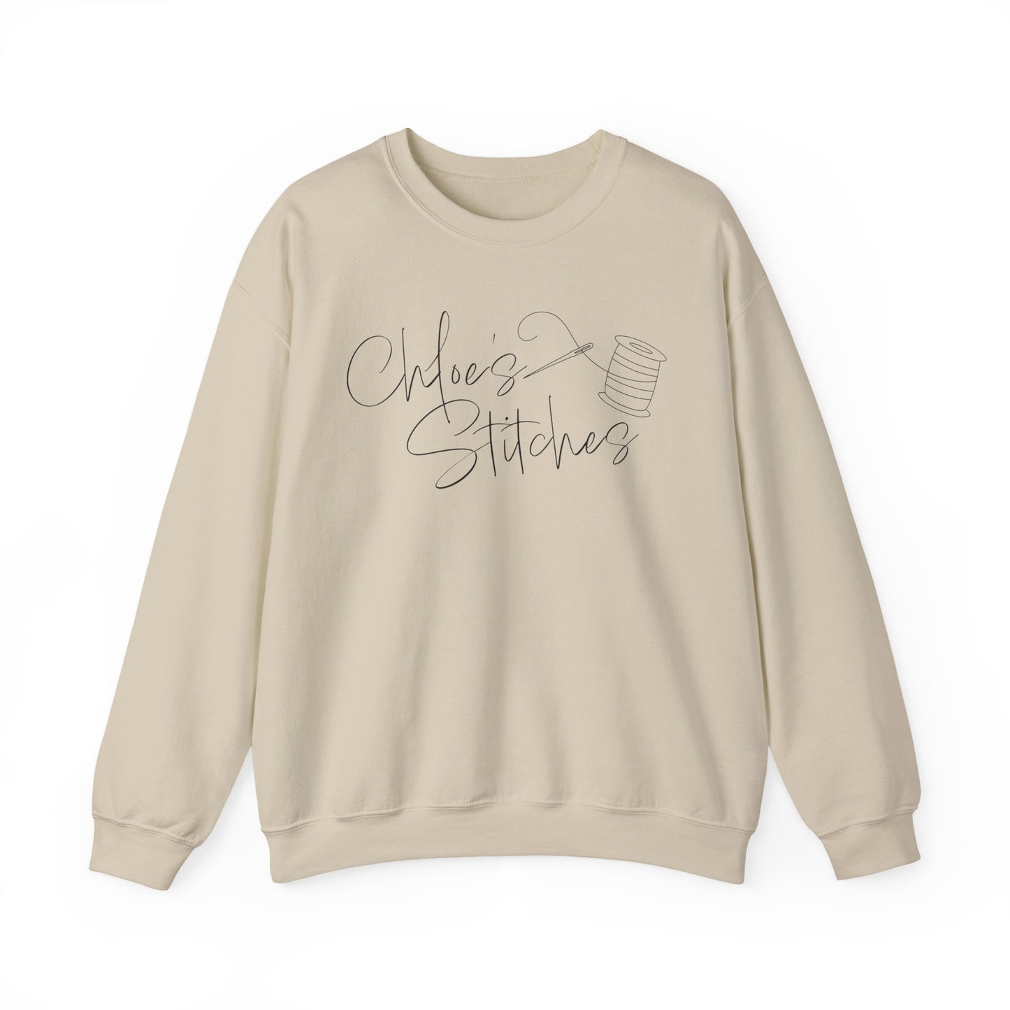 Chloe's Stitches FRONT ONLY Crewneck Sweatshirt