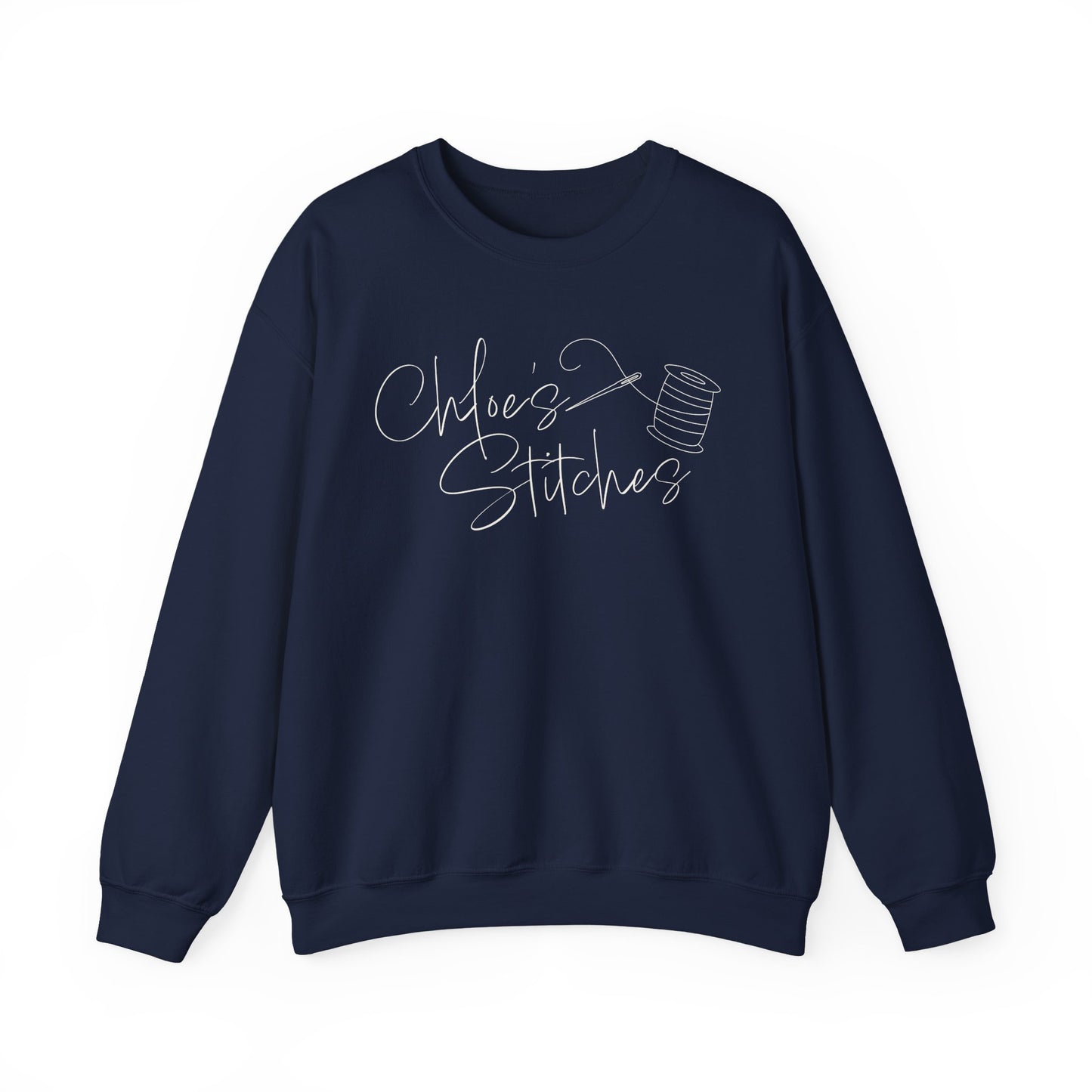 Chloe's Stitches FRONT ONLY Crewneck Sweatshirt