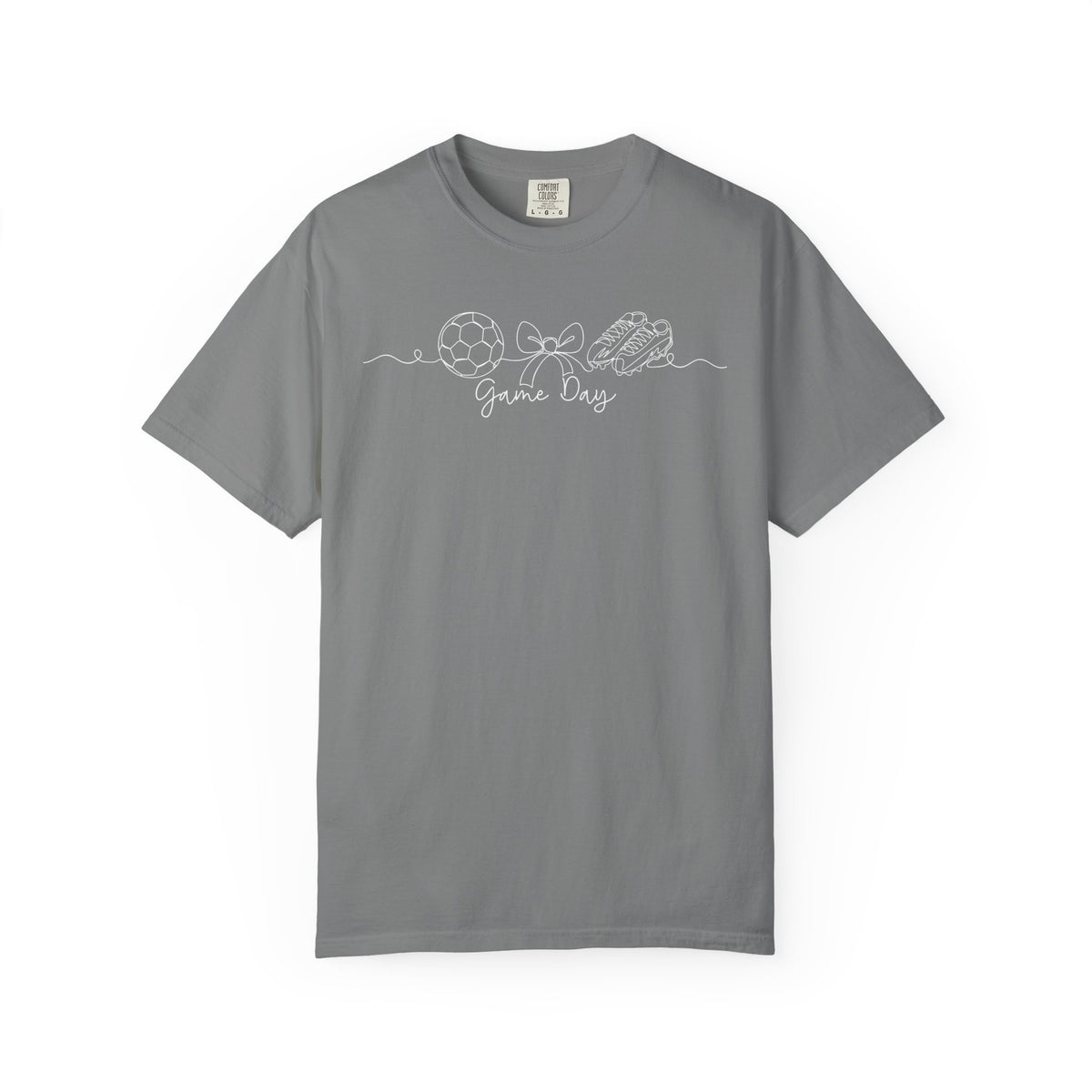 Purple & Gold Soccer Game Day Comfort Colors T-Shirt