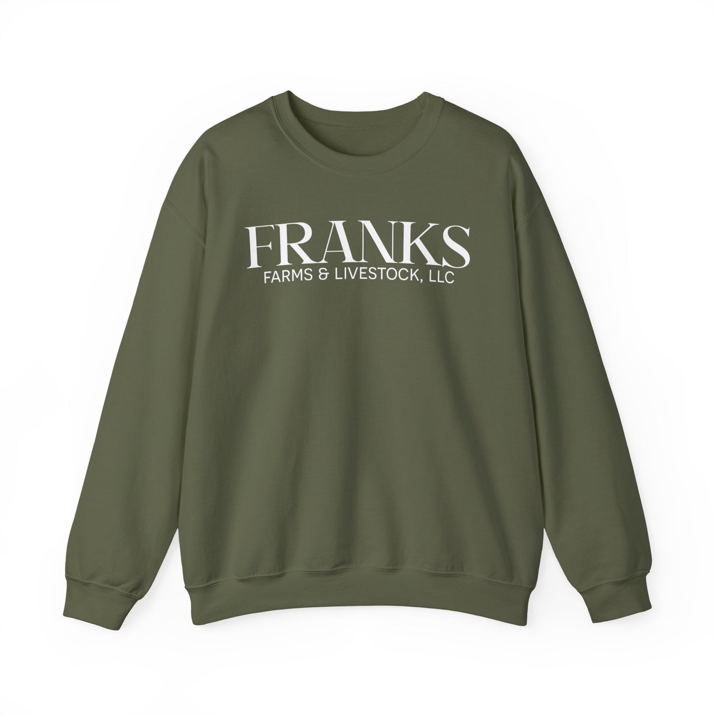 Franks Farms & Livestock Front Print Only Crewneck Sweatshirt (ADULT)