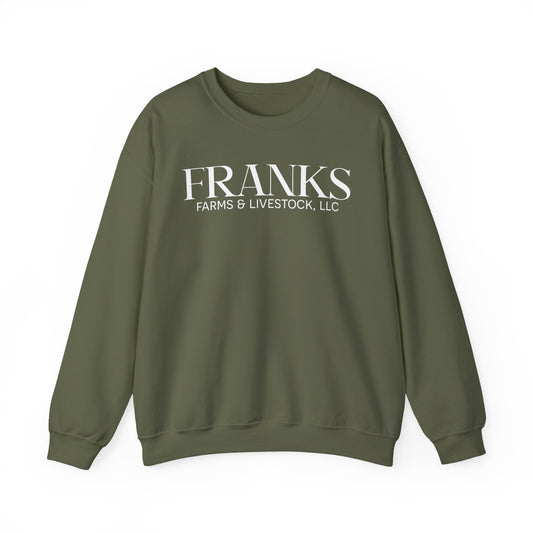 Franks Farms & Livestock Front Print Only Crewneck Sweatshirt (ADULT)