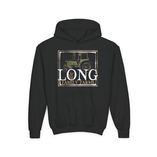 Tractor Print Hooded Sweatshirt (YOUTH)