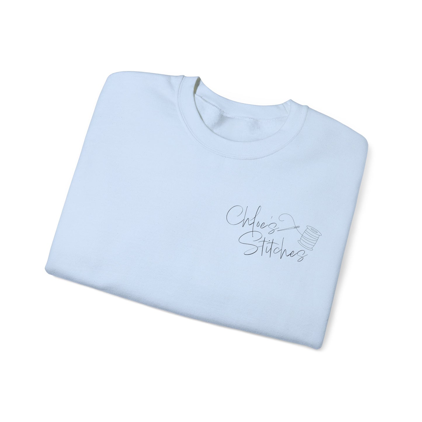 Chloe's Stitches FRONT ONLY Crewneck Sweatshirt