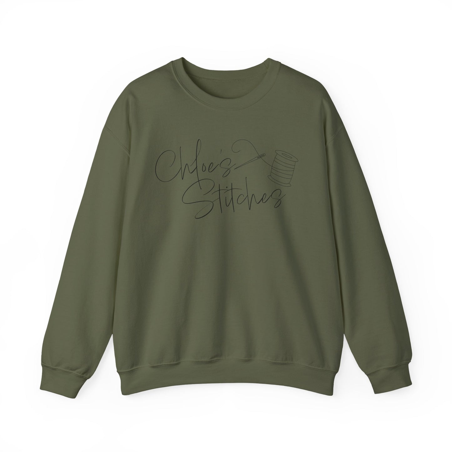Chloe's Stitches FRONT ONLY Crewneck Sweatshirt