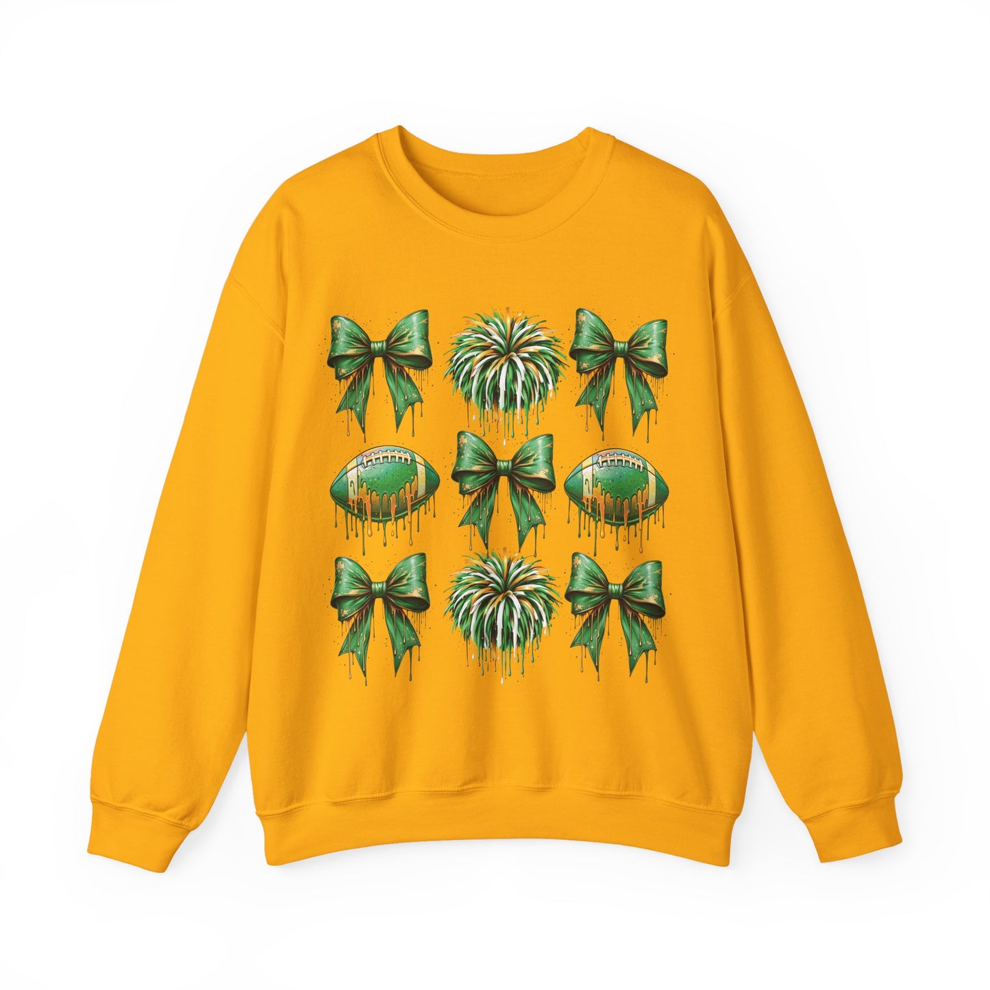 Green and Yellow Bows Sweatshirt