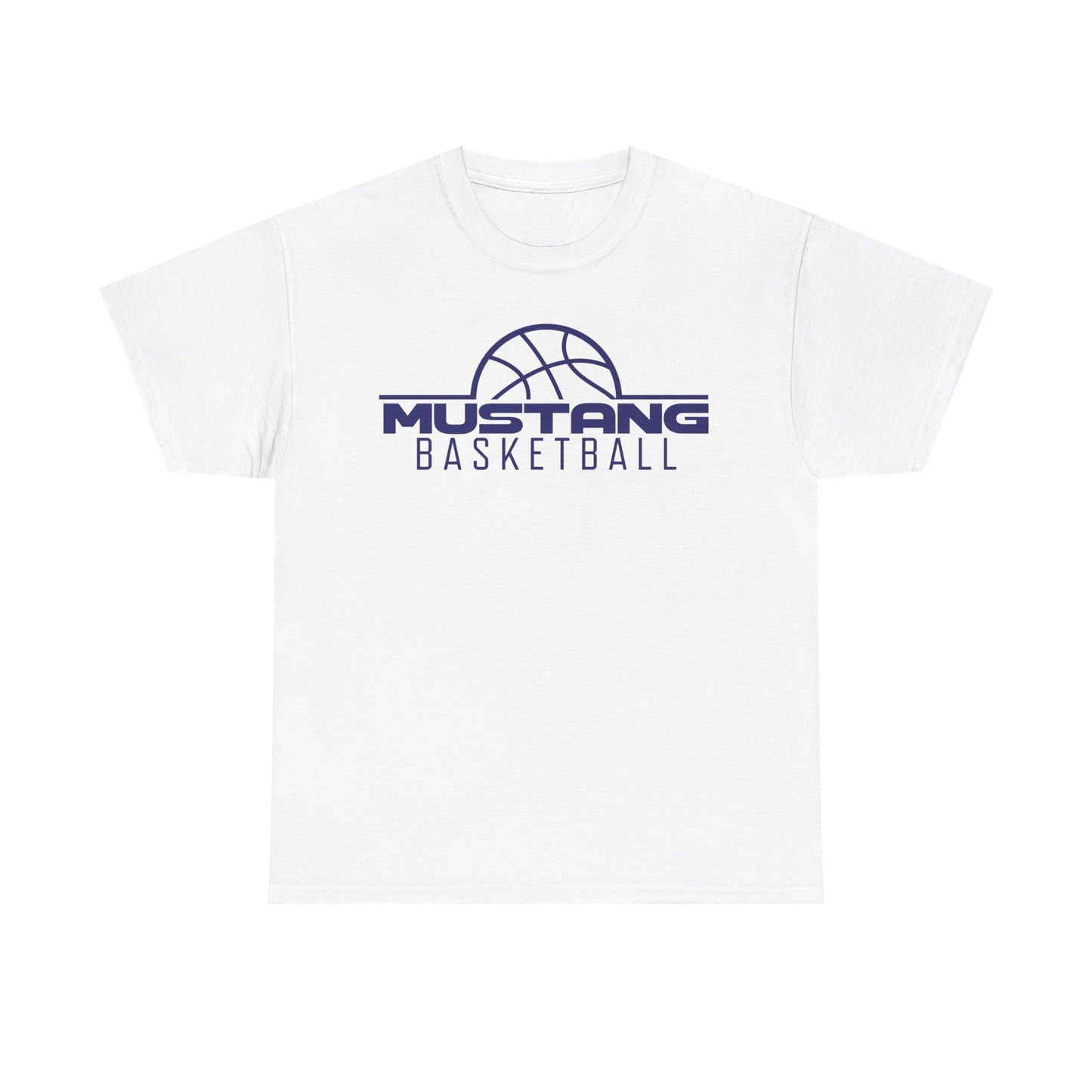 Allen East Mustangs Basketball Heavy Cotton T-shirt