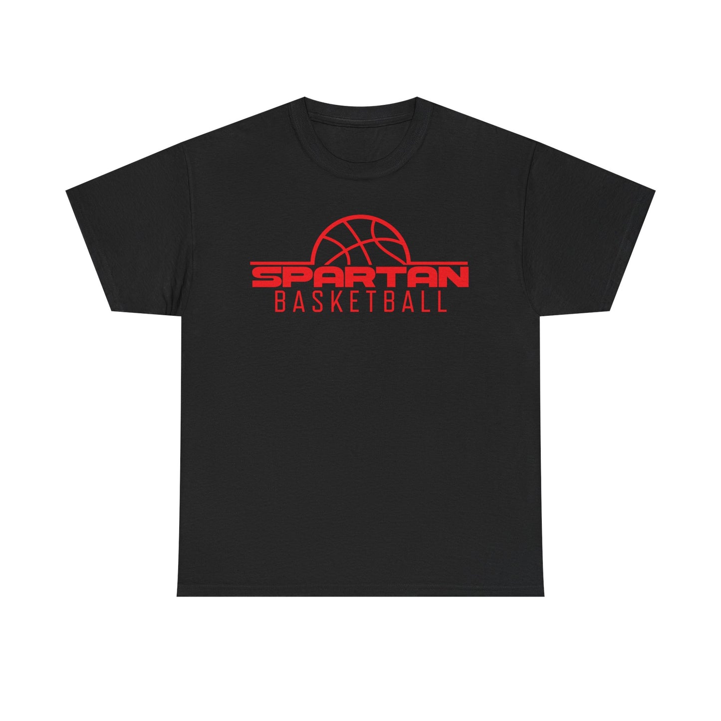 Lima Senior Spartans Basketball Heavy Cotton T-shirt