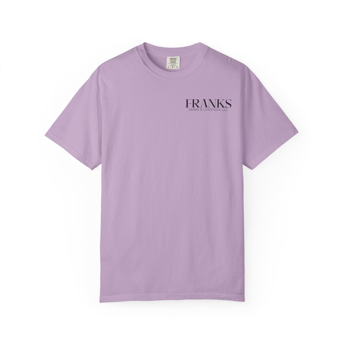 Franks Farms & Livestock Front Print Only Comfort Colors T-Shirt (ADULT)