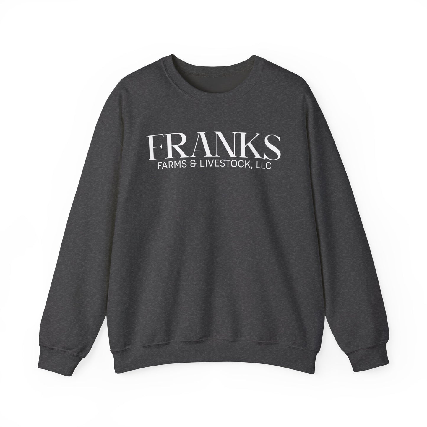 Franks Farms & Livestock Front Print Only Crewneck Sweatshirt (ADULT)