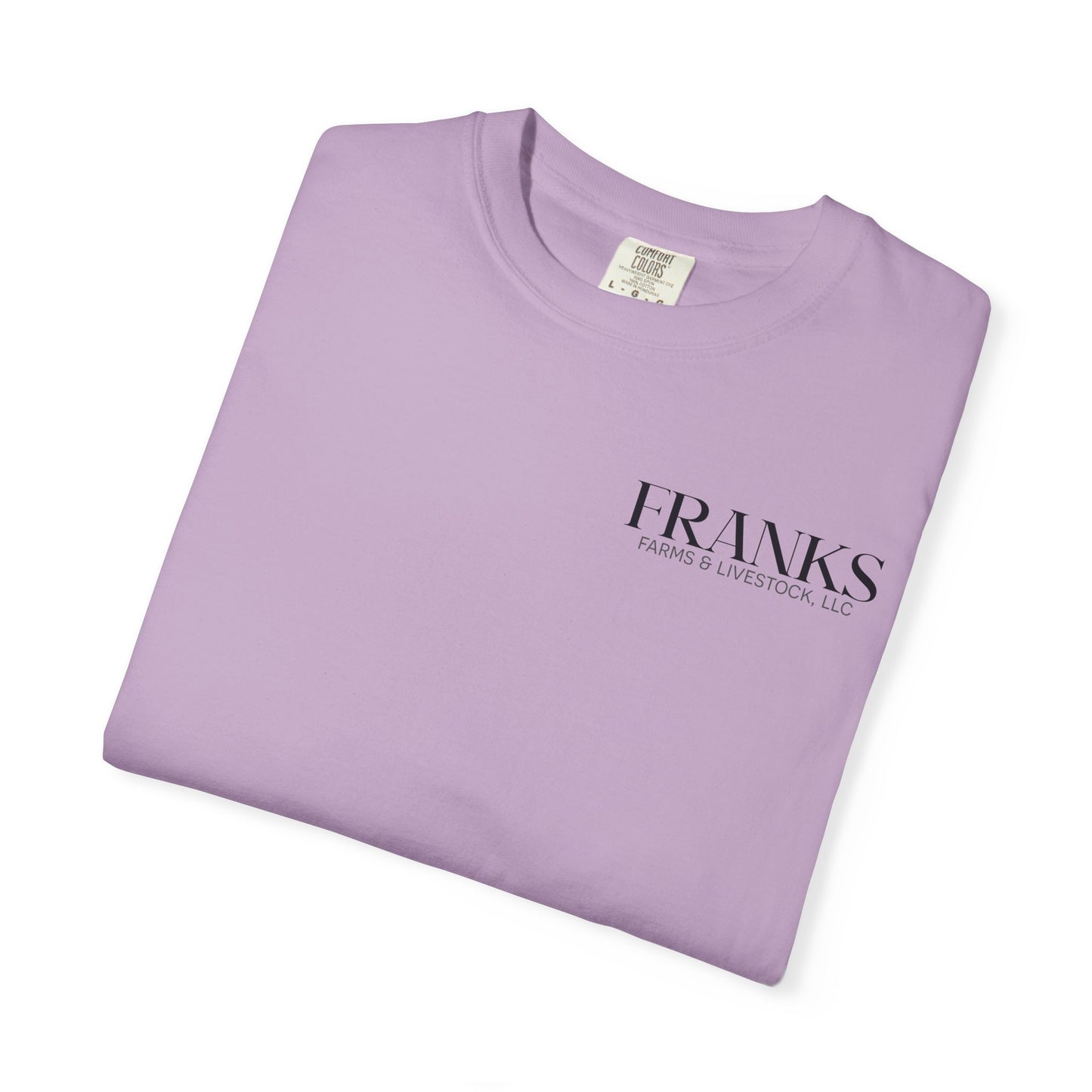 Franks Farms & Livestock Front Print Only Comfort Colors T-Shirt (ADULT)