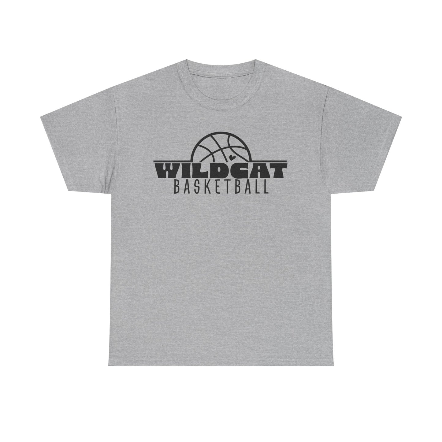 Vanlue Wildcats Basketball Heavy Cotton T-shirt