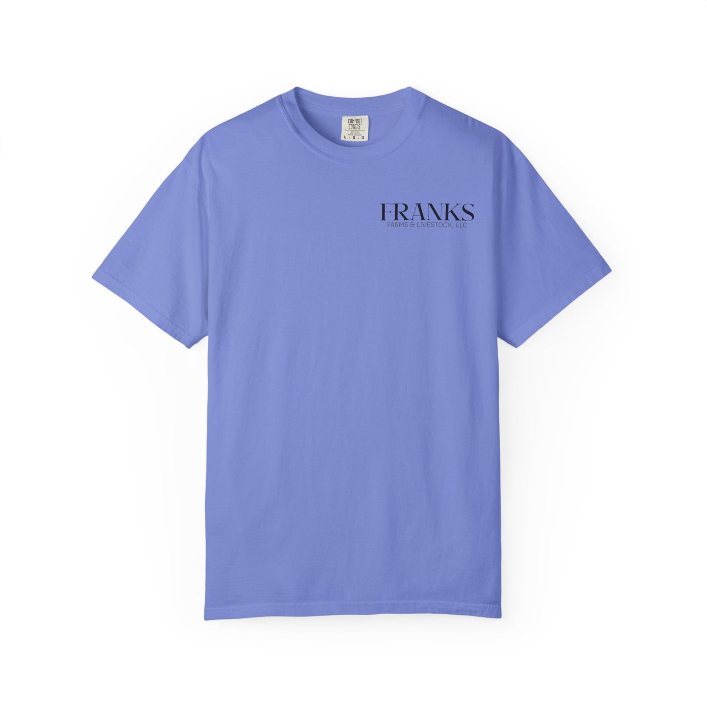 Franks Farms & Livestock Front Print Only Comfort Colors T-Shirt (ADULT)