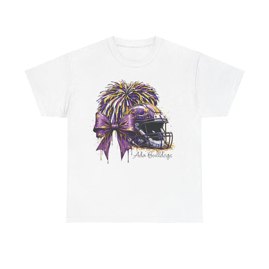 Ada Bulldogs Football Heavy Cotton T-shirt