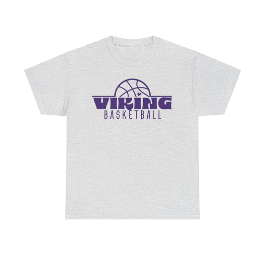 Leipsic Vikings Basketball Heavy Cotton T-shirt