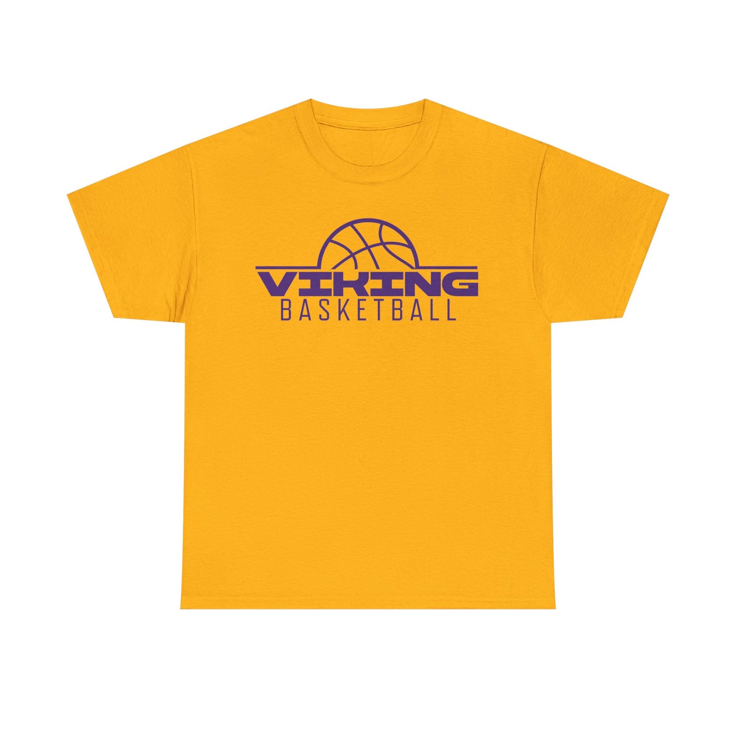 Leipsic Vikings Basketball Heavy Cotton T-shirt