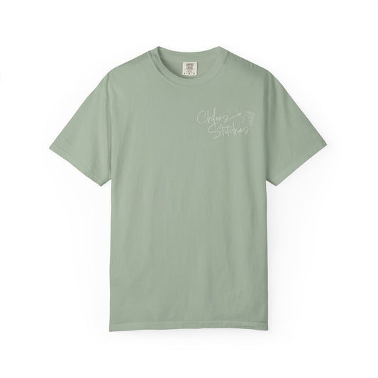 Chloe's Stitches Colored Back Comfort Colors T-Shirt