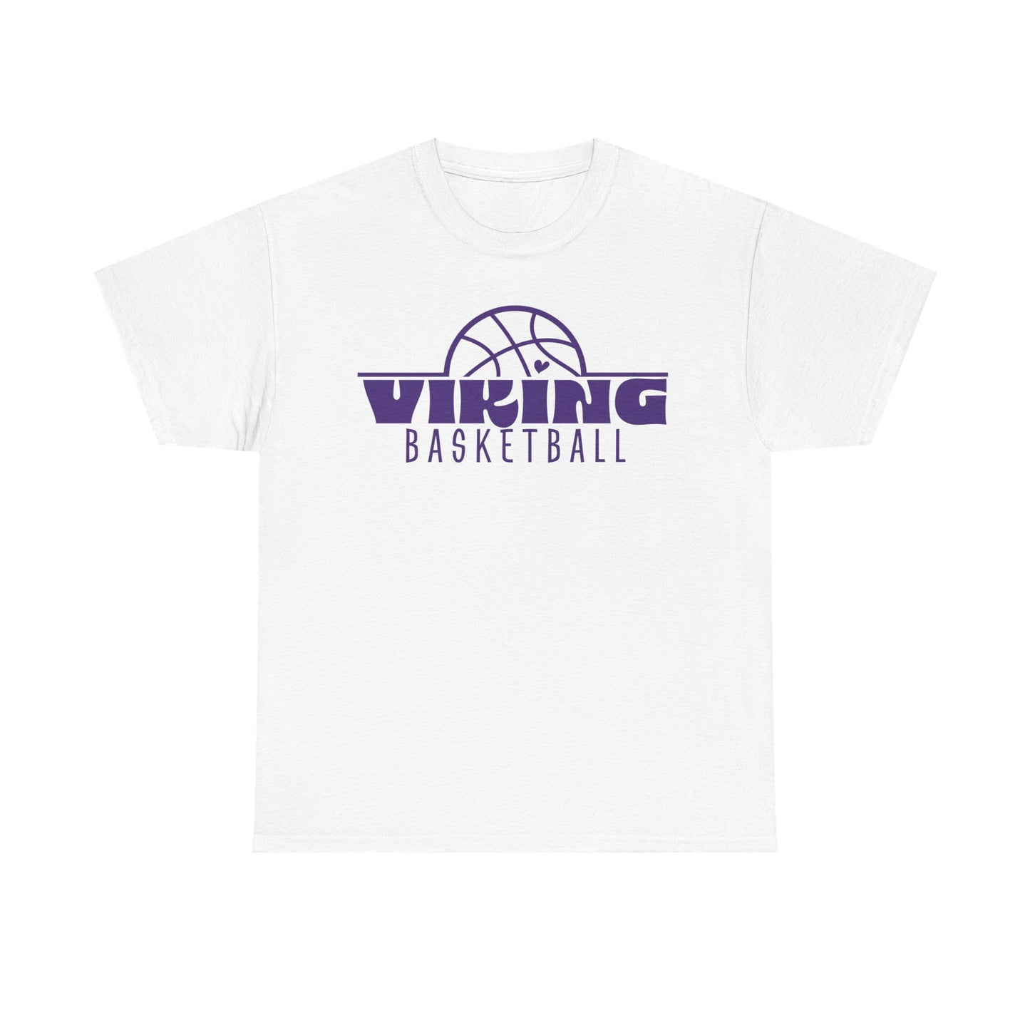 Leipsic Vikings Basketball Heavy Cotton T-shirt